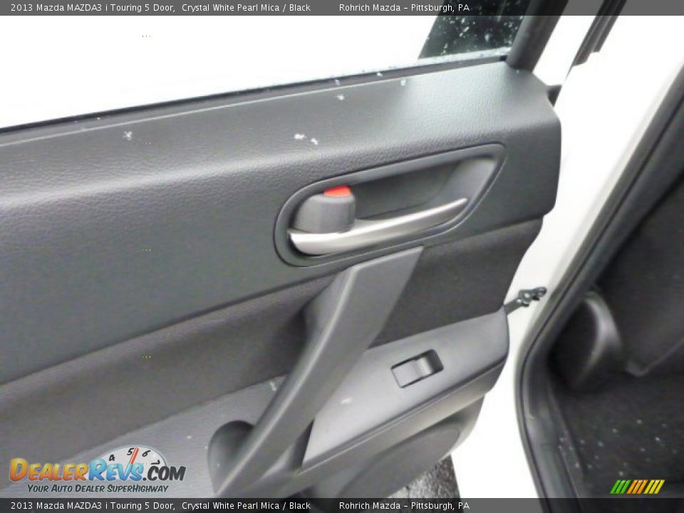 2013 Mazda MAZDA3 i Touring 5 Door Crystal White Pearl Mica / Black Photo #13