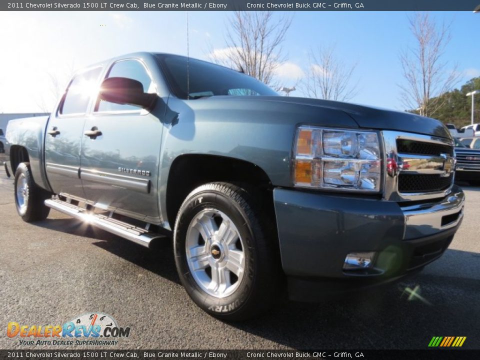2011 Chevrolet Silverado 1500 LT Crew Cab Blue Granite Metallic / Ebony Photo #1