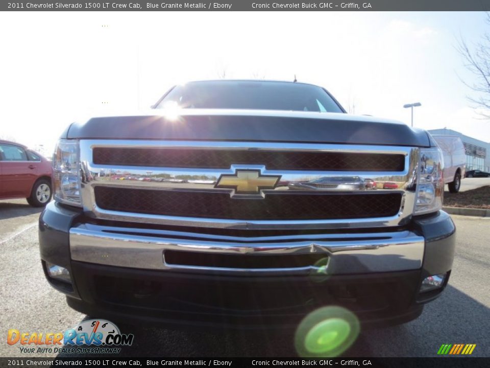 2011 Chevrolet Silverado 1500 LT Crew Cab Blue Granite Metallic / Ebony Photo #2