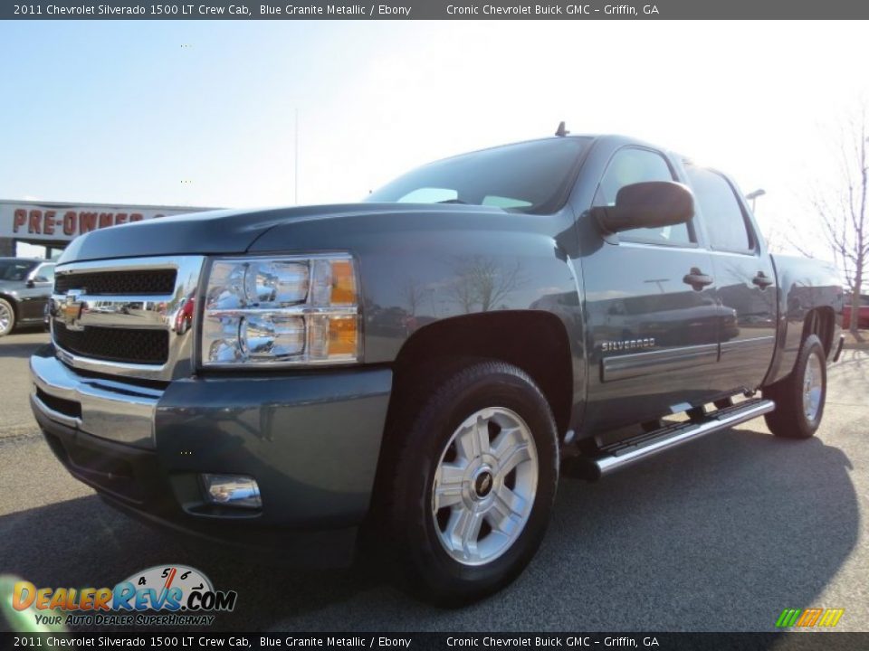 2011 Chevrolet Silverado 1500 LT Crew Cab Blue Granite Metallic / Ebony Photo #3