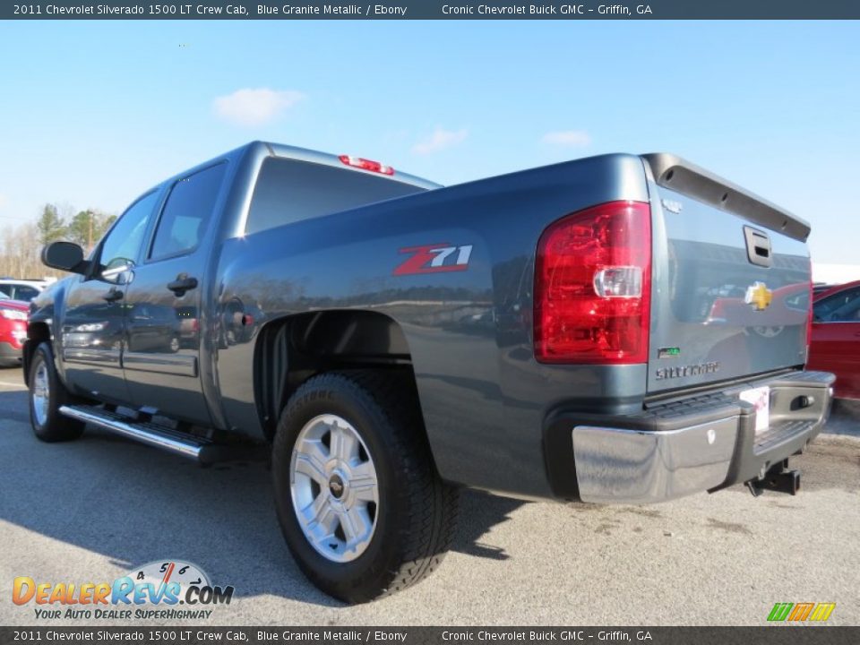 2011 Chevrolet Silverado 1500 LT Crew Cab Blue Granite Metallic / Ebony Photo #5