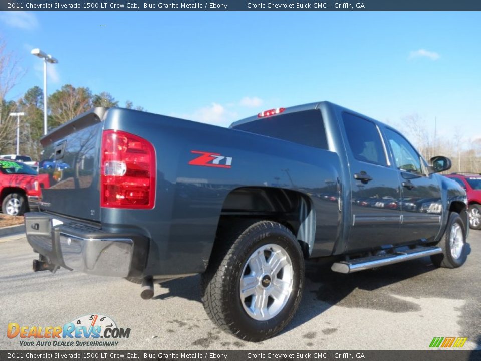 2011 Chevrolet Silverado 1500 LT Crew Cab Blue Granite Metallic / Ebony Photo #6