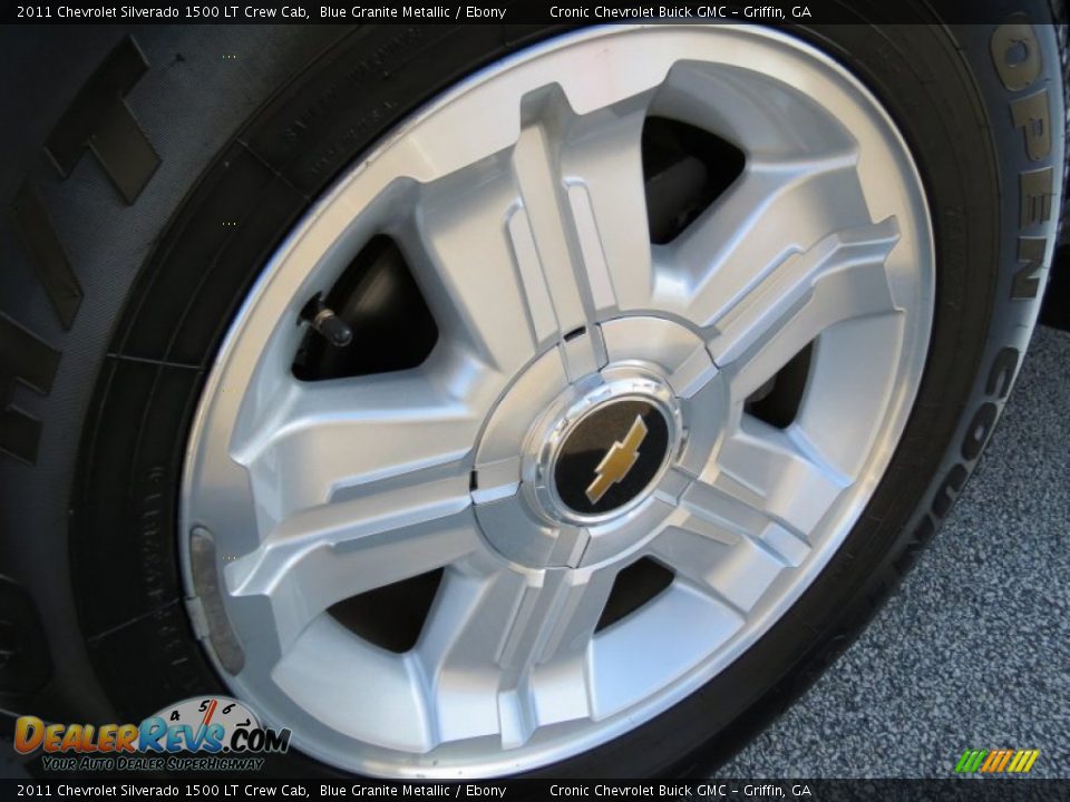 2011 Chevrolet Silverado 1500 LT Crew Cab Blue Granite Metallic / Ebony Photo #8