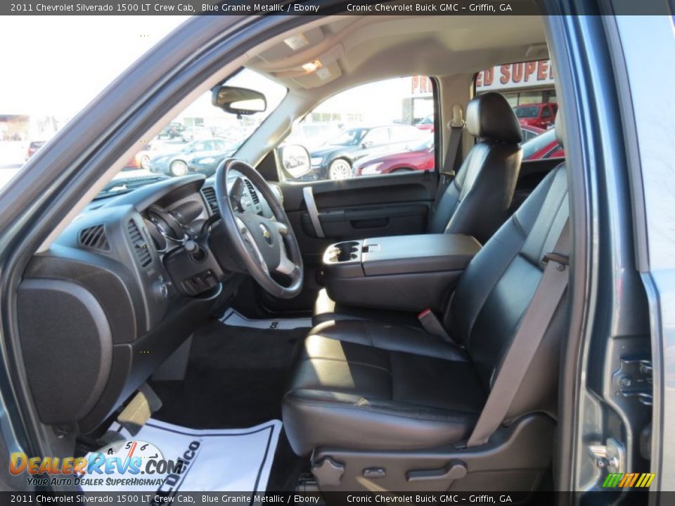 2011 Chevrolet Silverado 1500 LT Crew Cab Blue Granite Metallic / Ebony Photo #9