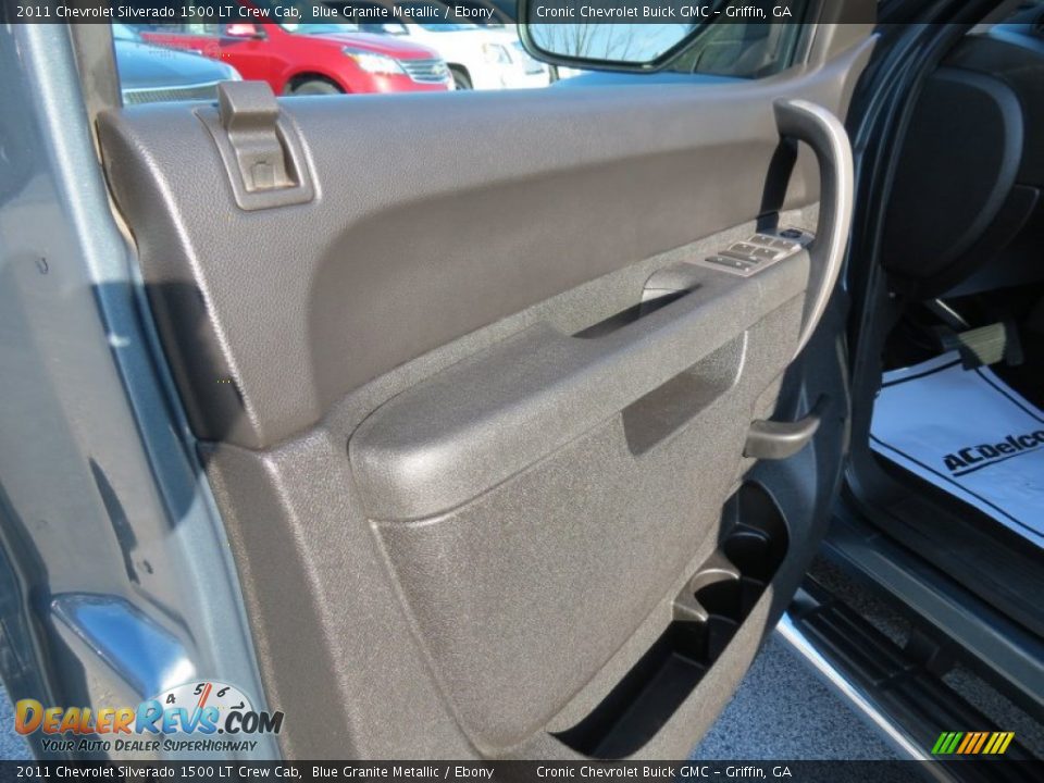 2011 Chevrolet Silverado 1500 LT Crew Cab Blue Granite Metallic / Ebony Photo #10