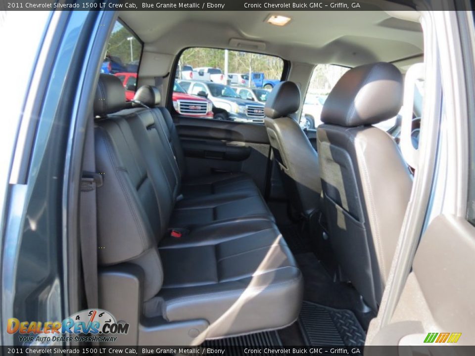 2011 Chevrolet Silverado 1500 LT Crew Cab Blue Granite Metallic / Ebony Photo #14