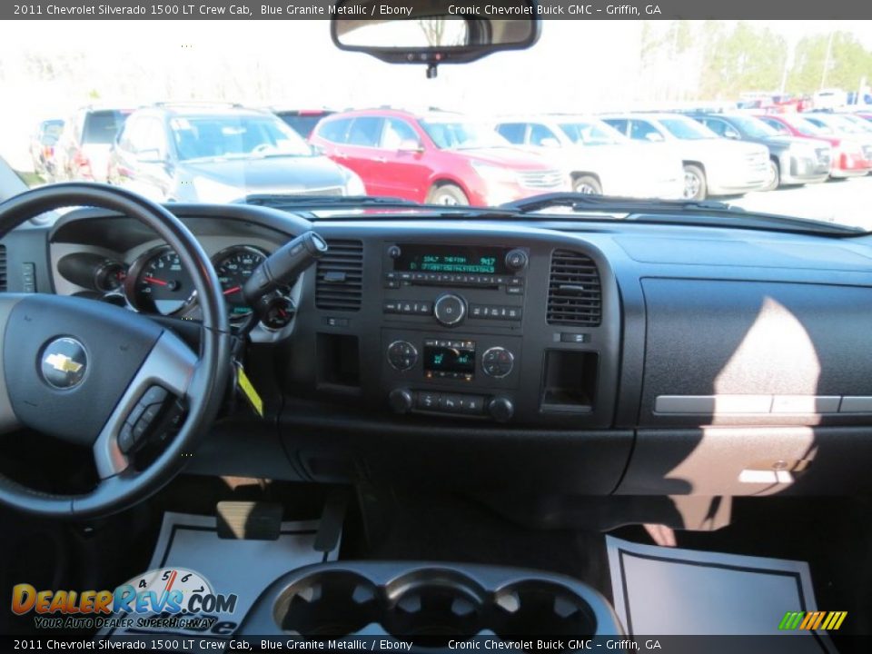 2011 Chevrolet Silverado 1500 LT Crew Cab Blue Granite Metallic / Ebony Photo #17