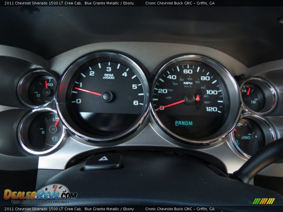 2011 Chevrolet Silverado 1500 LT Crew Cab Blue Granite Metallic / Ebony Photo #19