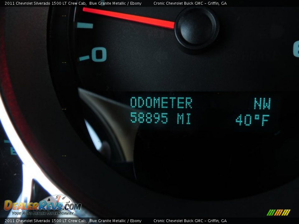2011 Chevrolet Silverado 1500 LT Crew Cab Blue Granite Metallic / Ebony Photo #20