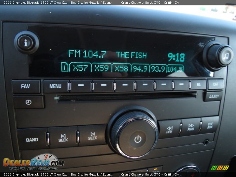 2011 Chevrolet Silverado 1500 LT Crew Cab Blue Granite Metallic / Ebony Photo #21