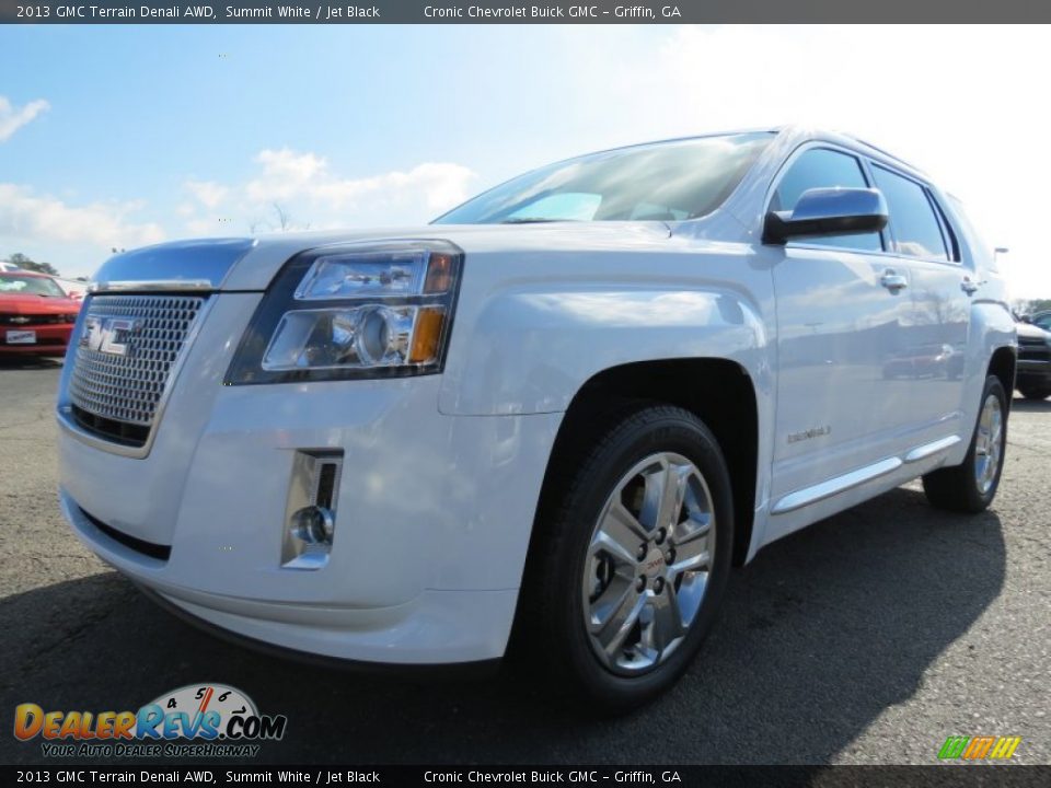 2013 GMC Terrain Denali AWD Summit White / Jet Black Photo #3