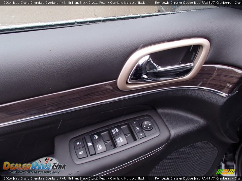 2014 Jeep Grand Cherokee Overland 4x4 Brilliant Black Crystal Pearl / Overland Morocco Black Photo #14