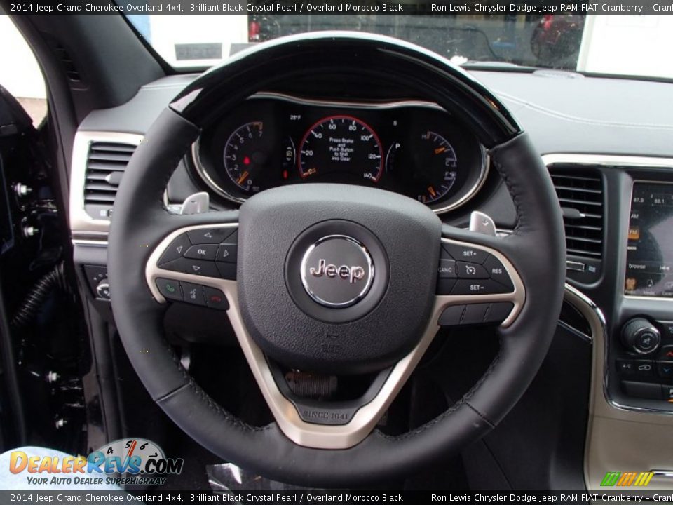 2014 Jeep Grand Cherokee Overland 4x4 Steering Wheel Photo #19