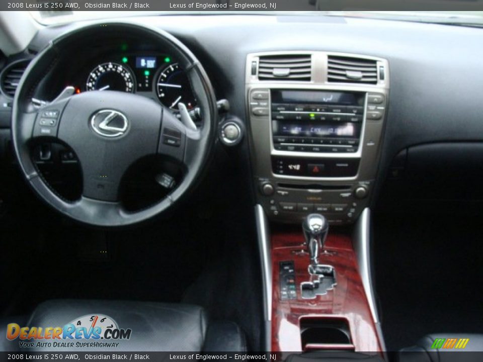 2008 Lexus IS 250 AWD Obsidian Black / Black Photo #9