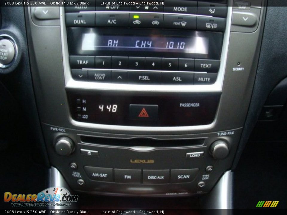2008 Lexus IS 250 AWD Obsidian Black / Black Photo #11