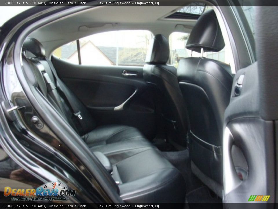 2008 Lexus IS 250 AWD Obsidian Black / Black Photo #12