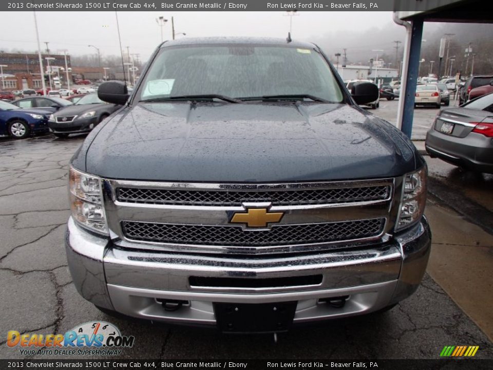 2013 Chevrolet Silverado 1500 LT Crew Cab 4x4 Blue Granite Metallic / Ebony Photo #3