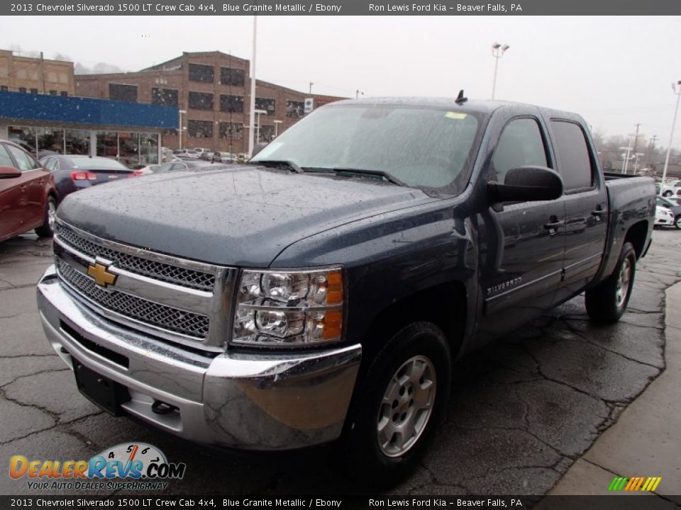 2013 Chevrolet Silverado 1500 LT Crew Cab 4x4 Blue Granite Metallic / Ebony Photo #4
