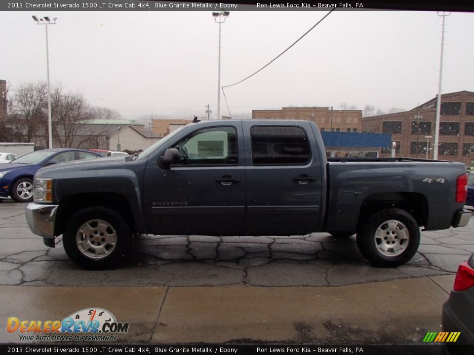 2013 Chevrolet Silverado 1500 LT Crew Cab 4x4 Blue Granite Metallic / Ebony Photo #5