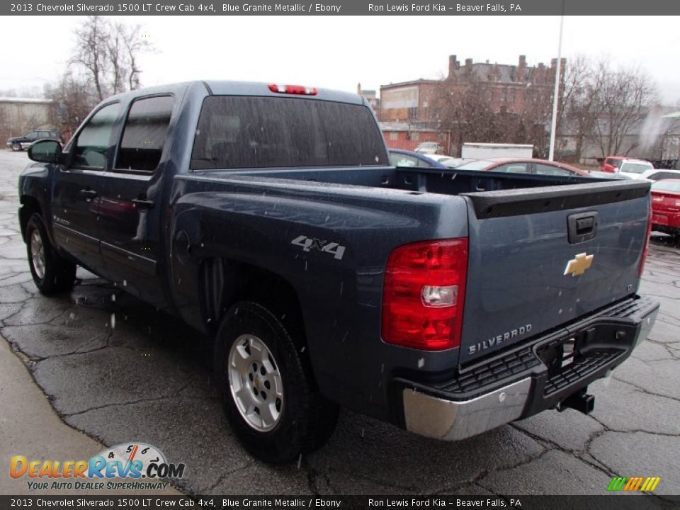 2013 Chevrolet Silverado 1500 LT Crew Cab 4x4 Blue Granite Metallic / Ebony Photo #6