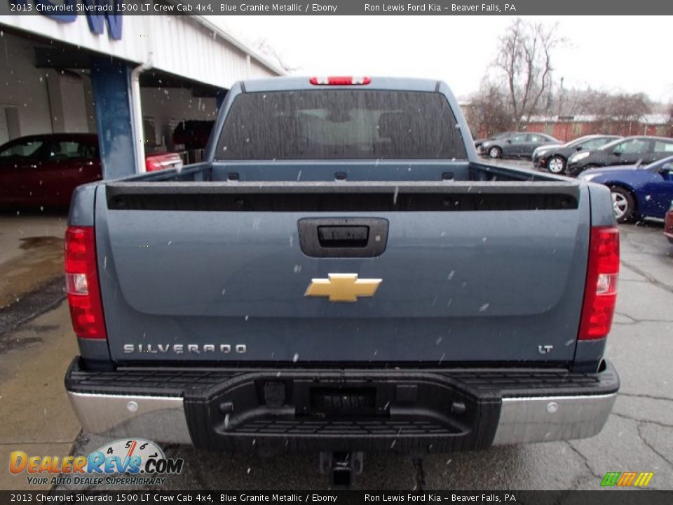 2013 Chevrolet Silverado 1500 LT Crew Cab 4x4 Blue Granite Metallic / Ebony Photo #7