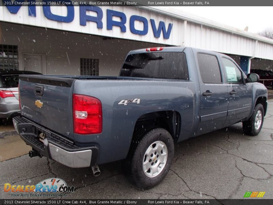 2013 Chevrolet Silverado 1500 LT Crew Cab 4x4 Blue Granite Metallic / Ebony Photo #8