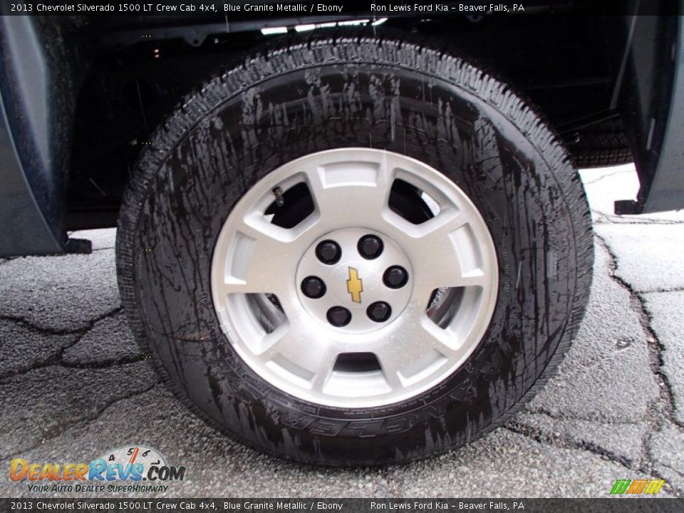 2013 Chevrolet Silverado 1500 LT Crew Cab 4x4 Blue Granite Metallic / Ebony Photo #9