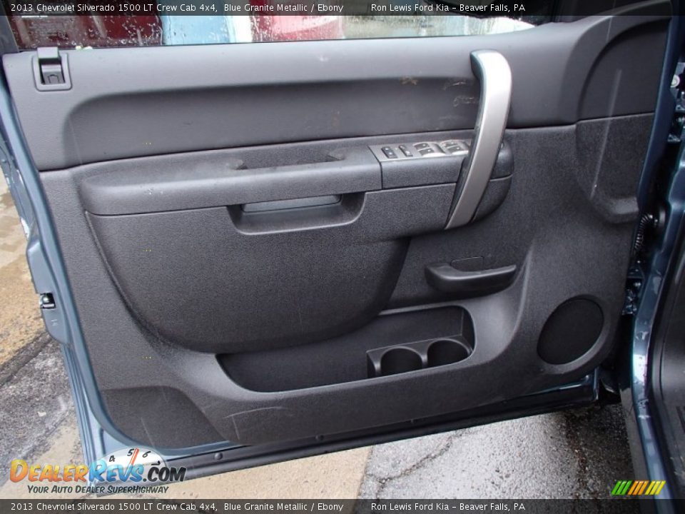 2013 Chevrolet Silverado 1500 LT Crew Cab 4x4 Blue Granite Metallic / Ebony Photo #12