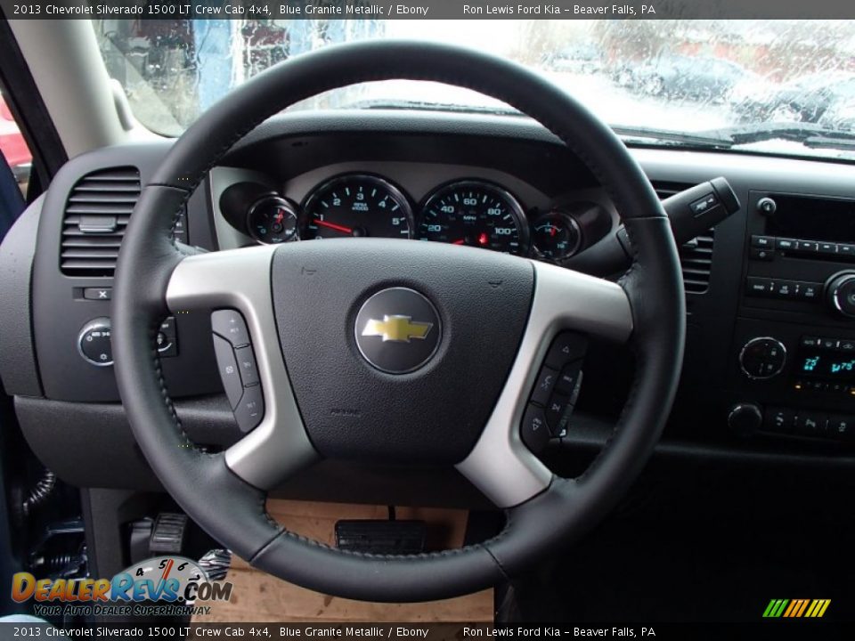 2013 Chevrolet Silverado 1500 LT Crew Cab 4x4 Blue Granite Metallic / Ebony Photo #18