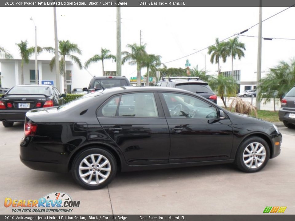 2010 Volkswagen Jetta Limited Edition Sedan Black / Cornsilk Beige Photo #6