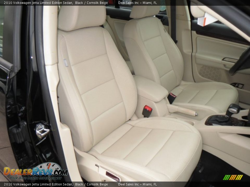 2010 Volkswagen Jetta Limited Edition Sedan Black / Cornsilk Beige Photo #10