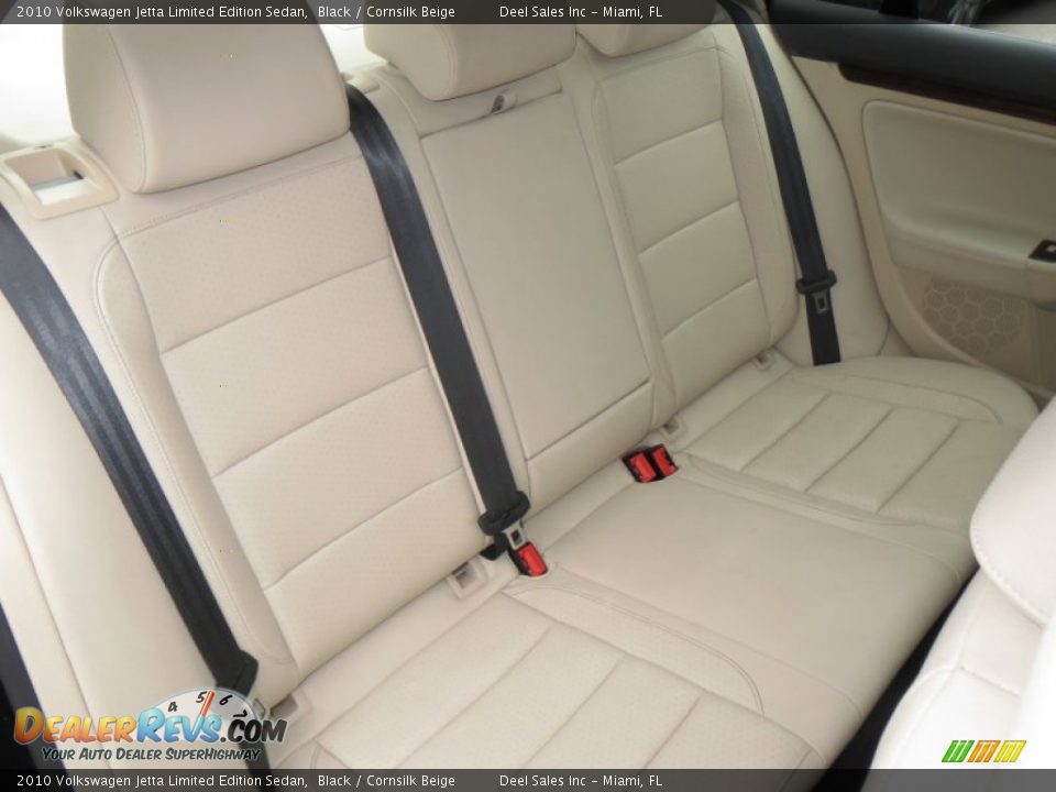 2010 Volkswagen Jetta Limited Edition Sedan Black / Cornsilk Beige Photo #11