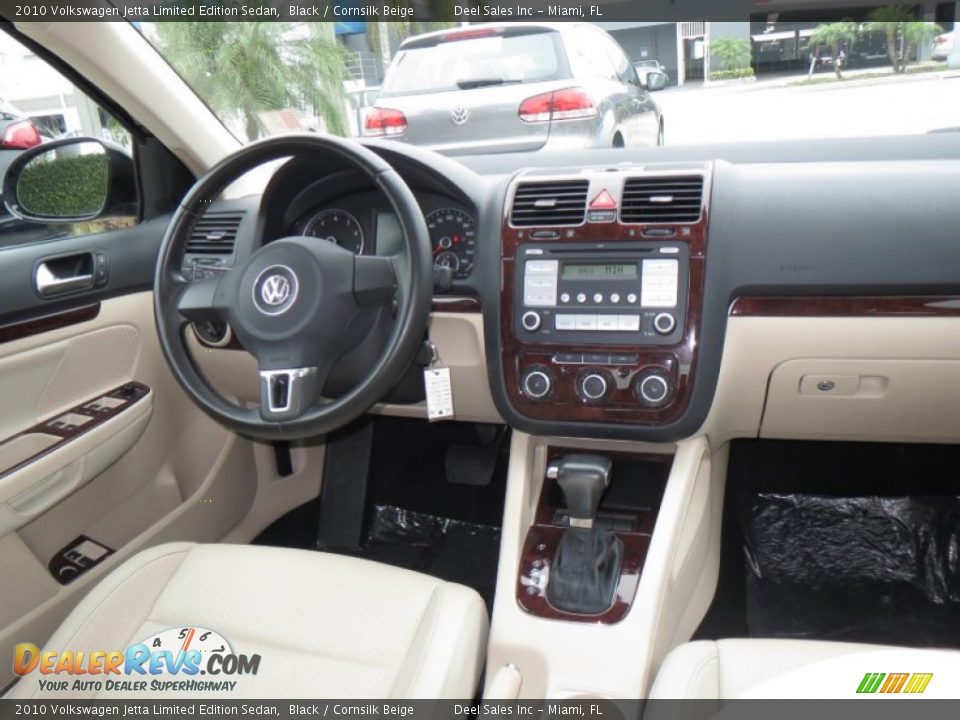 2010 Volkswagen Jetta Limited Edition Sedan Black / Cornsilk Beige Photo #12