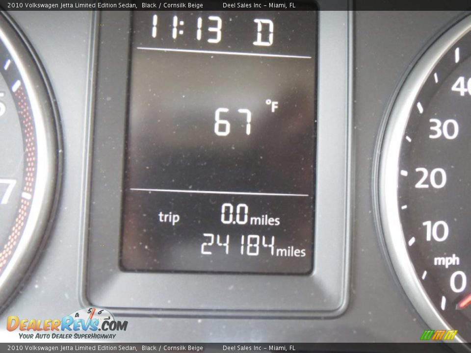 2010 Volkswagen Jetta Limited Edition Sedan Black / Cornsilk Beige Photo #15