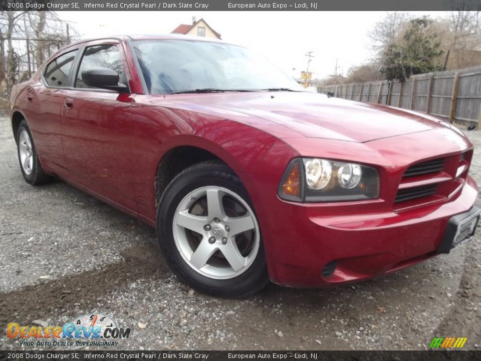 2008 Dodge Charger SE Inferno Red Crystal Pearl / Dark Slate Gray Photo #2