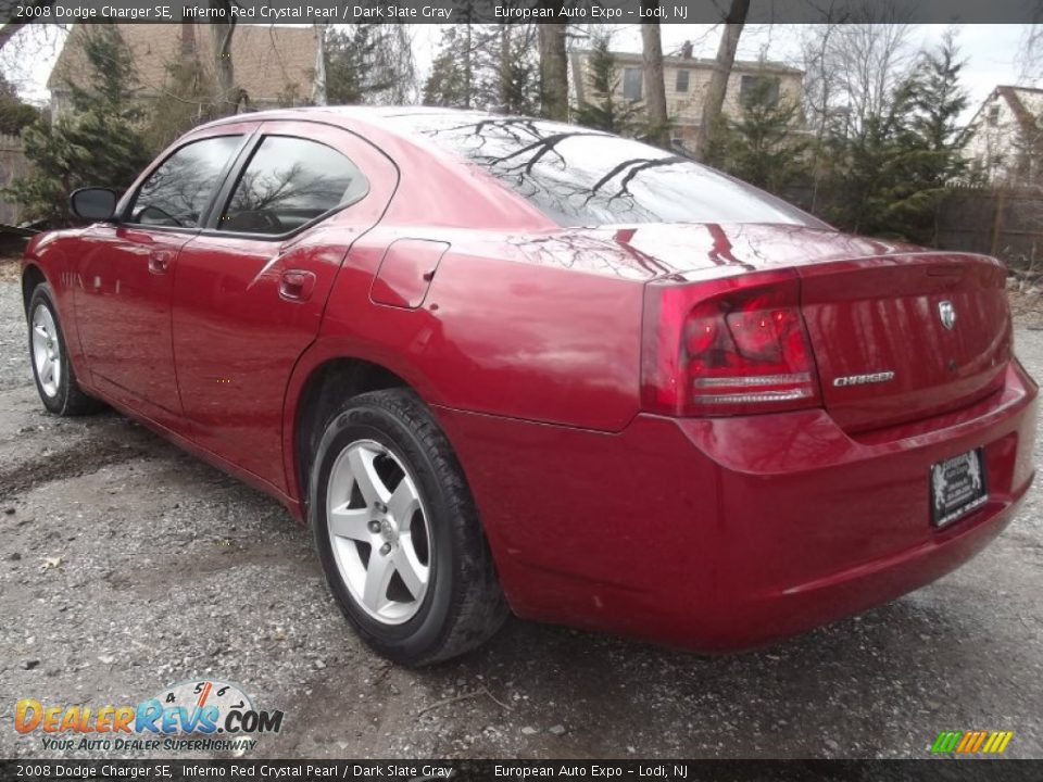 2008 Dodge Charger SE Inferno Red Crystal Pearl / Dark Slate Gray Photo #3