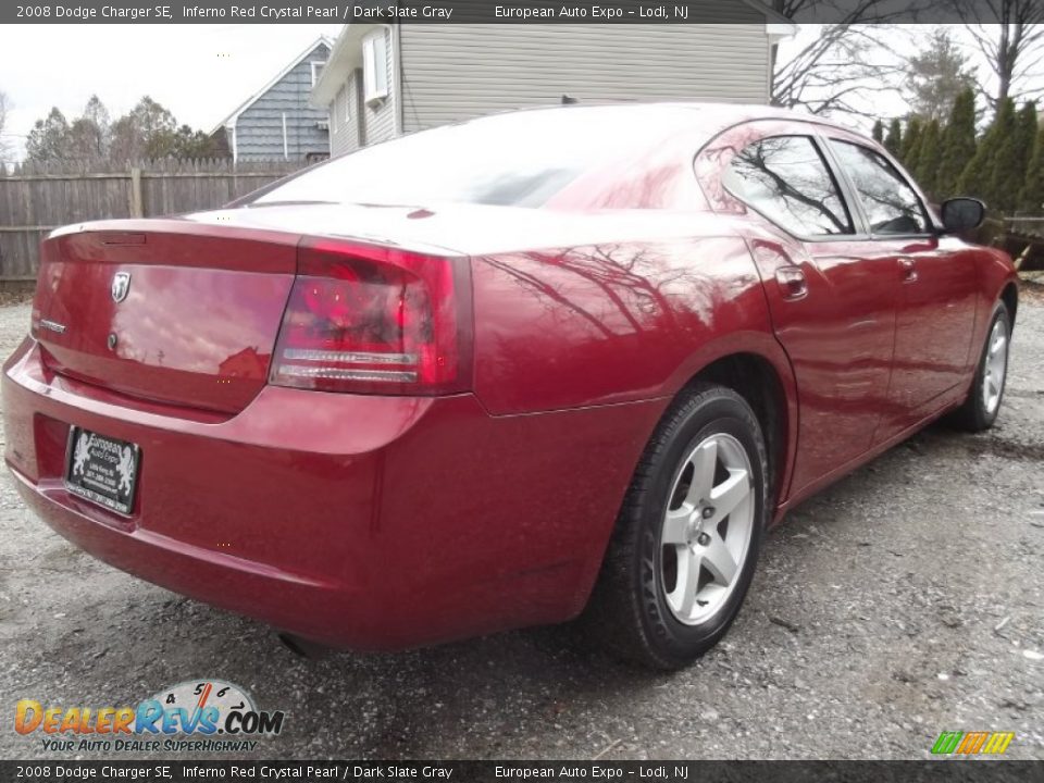 2008 Dodge Charger SE Inferno Red Crystal Pearl / Dark Slate Gray Photo #4