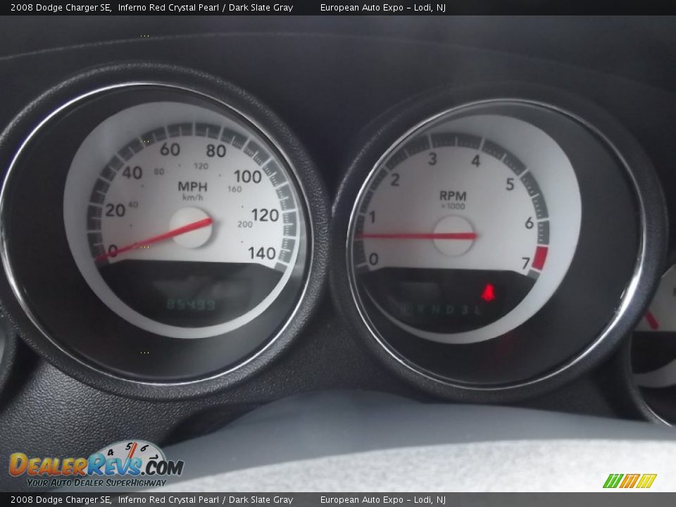 2008 Dodge Charger SE Inferno Red Crystal Pearl / Dark Slate Gray Photo #29