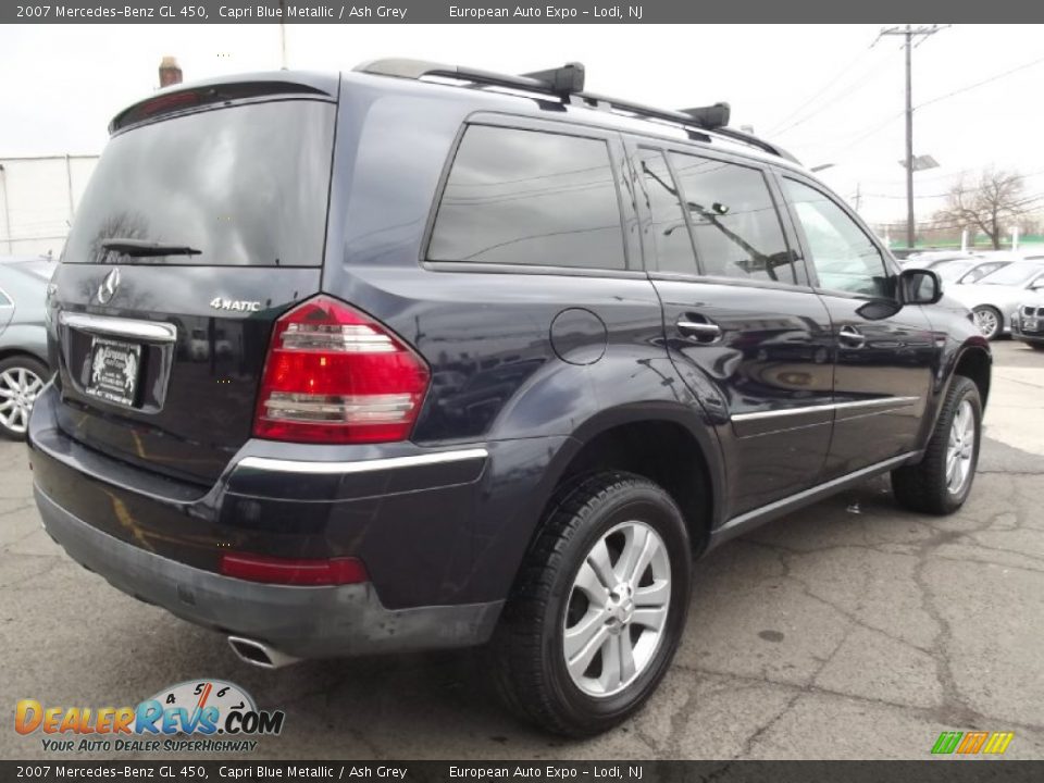 2007 Mercedes-Benz GL 450 Capri Blue Metallic / Ash Grey Photo #4
