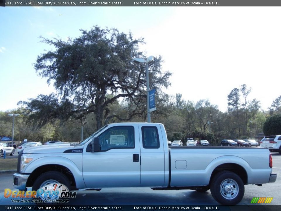 2013 Ford F250 Super Duty XL SuperCab Ingot Silver Metallic / Steel Photo #2