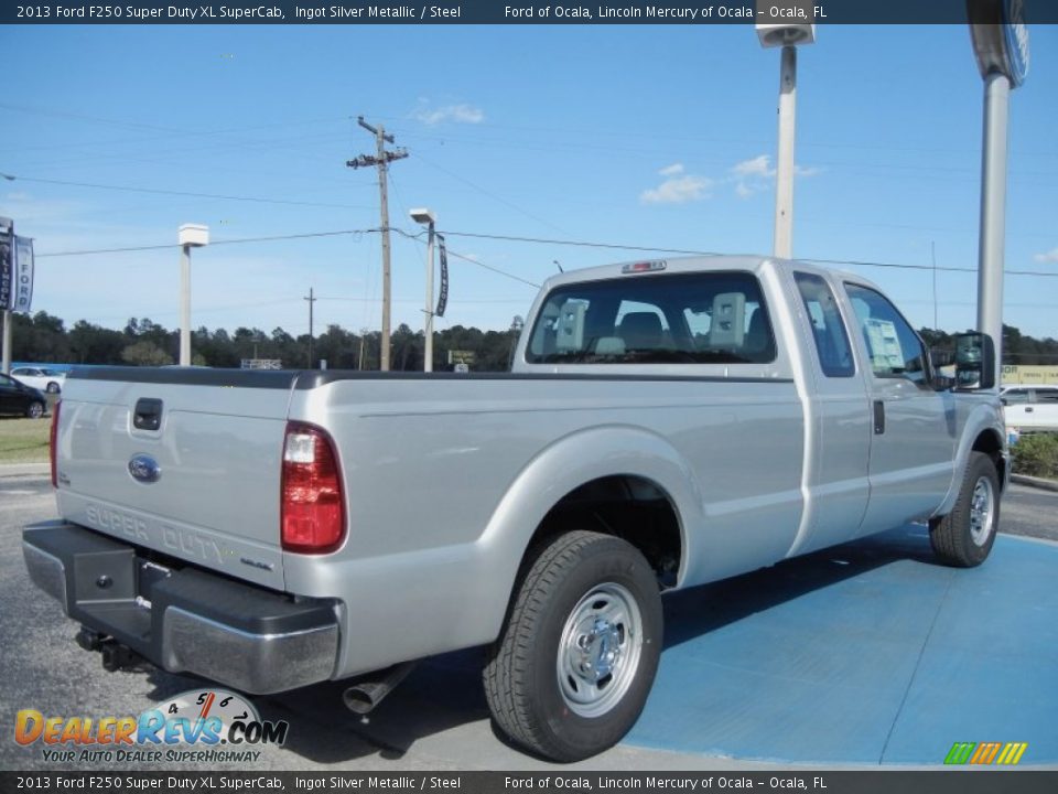 2013 Ford F250 Super Duty XL SuperCab Ingot Silver Metallic / Steel Photo #3