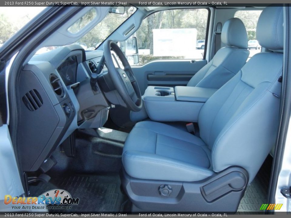 Steel Interior - 2013 Ford F250 Super Duty XL SuperCab Photo #6