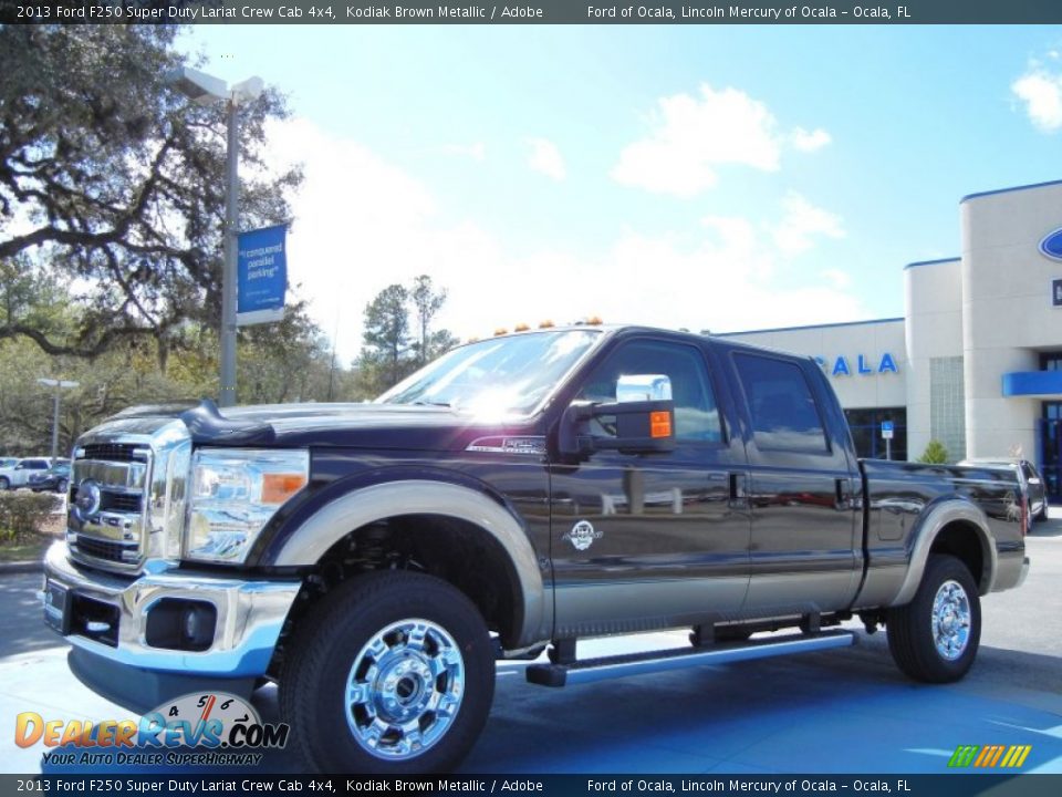 2013 Ford F250 Super Duty Lariat Crew Cab 4x4 Kodiak Brown Metallic / Adobe Photo #1