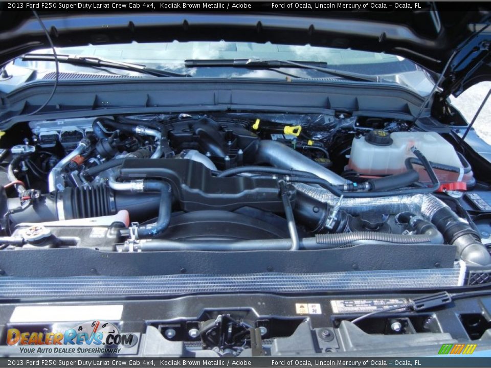2013 Ford F250 Super Duty Lariat Crew Cab 4x4 Kodiak Brown Metallic / Adobe Photo #11