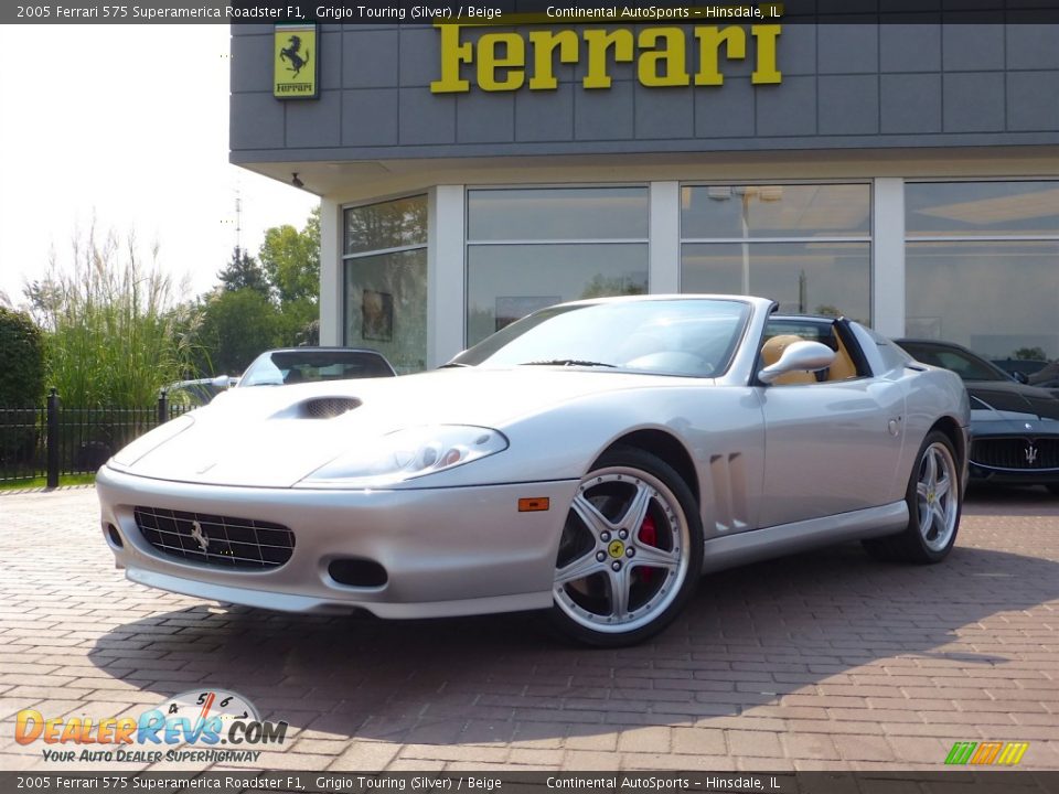 2005 Ferrari 575 Superamerica Roadster F1 Grigio Touring (Silver) / Beige Photo #1