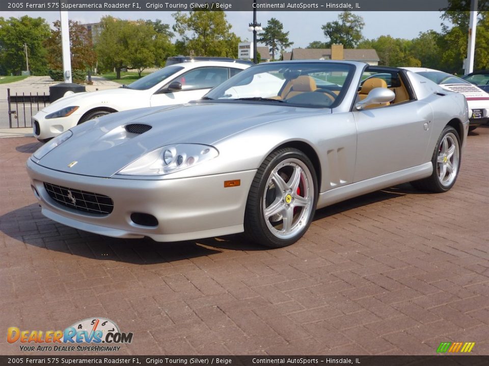 Front 3/4 View of 2005 Ferrari 575 Superamerica Roadster F1 Photo #2