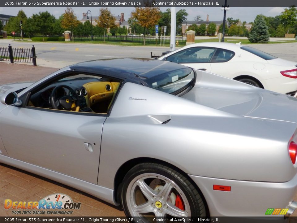 2005 Ferrari 575 Superamerica Roadster F1 Grigio Touring (Silver) / Beige Photo #11
