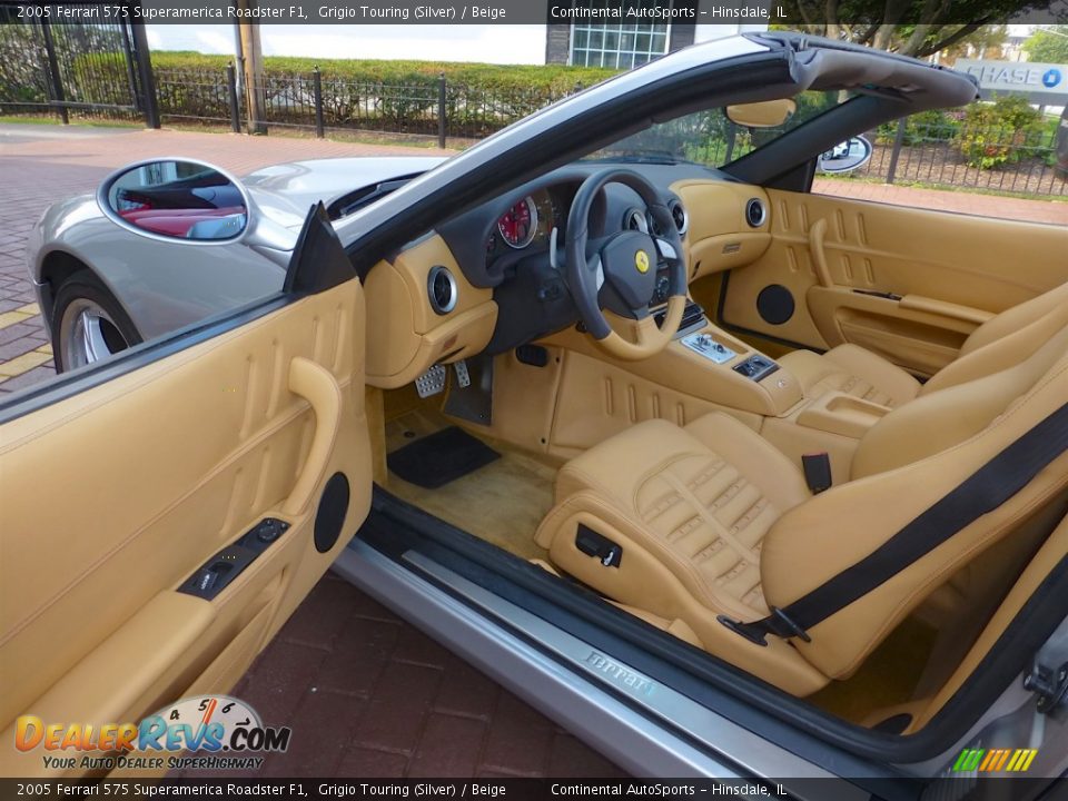 Beige Interior - 2005 Ferrari 575 Superamerica Roadster F1 Photo #15