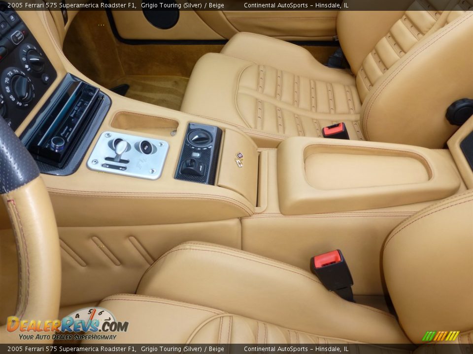 Beige Interior - 2005 Ferrari 575 Superamerica Roadster F1 Photo #22