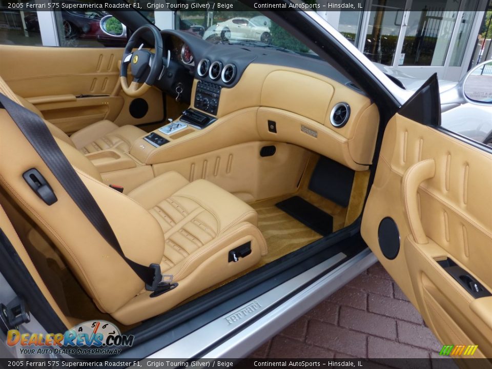 Beige Interior - 2005 Ferrari 575 Superamerica Roadster F1 Photo #23